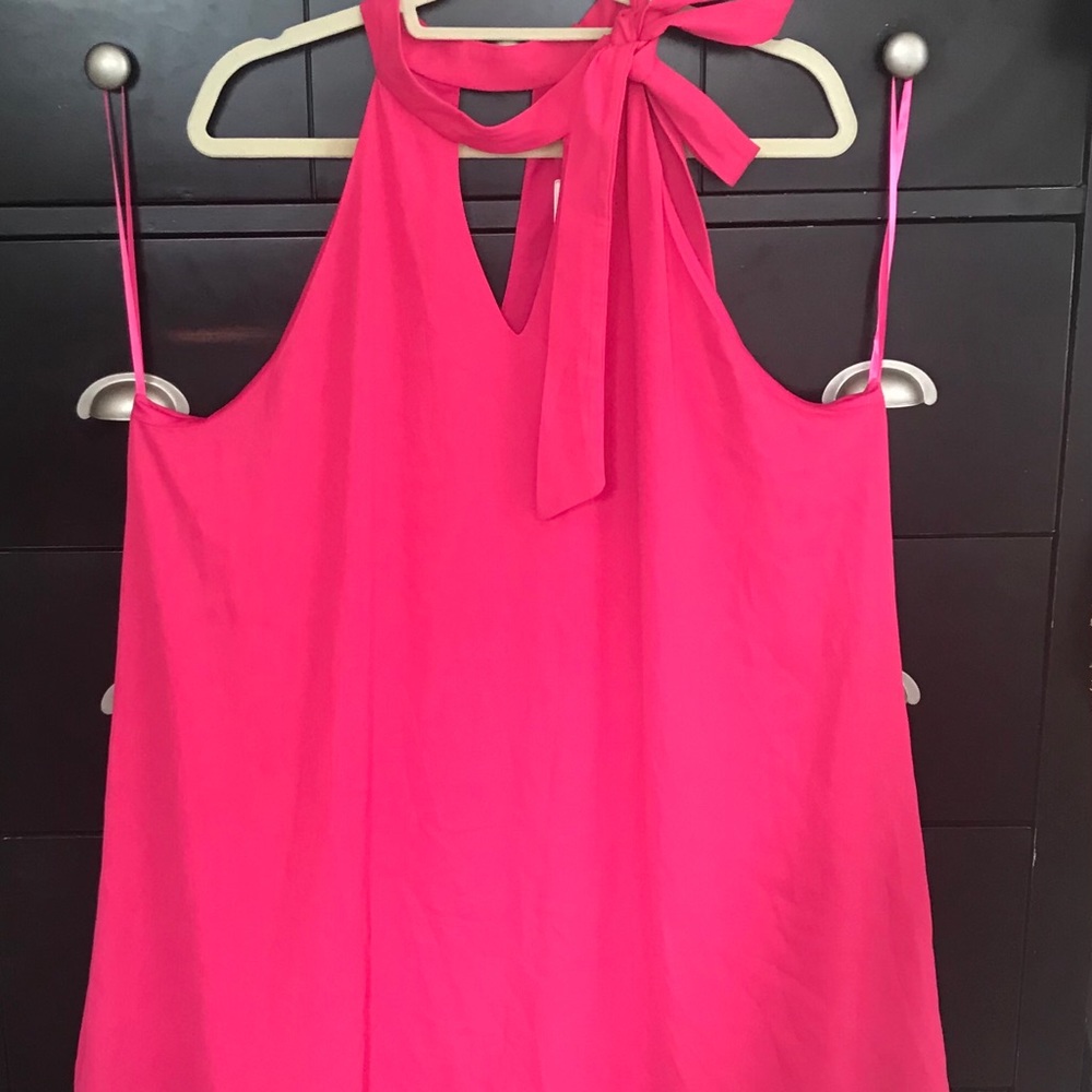 Dark pink flowy dress